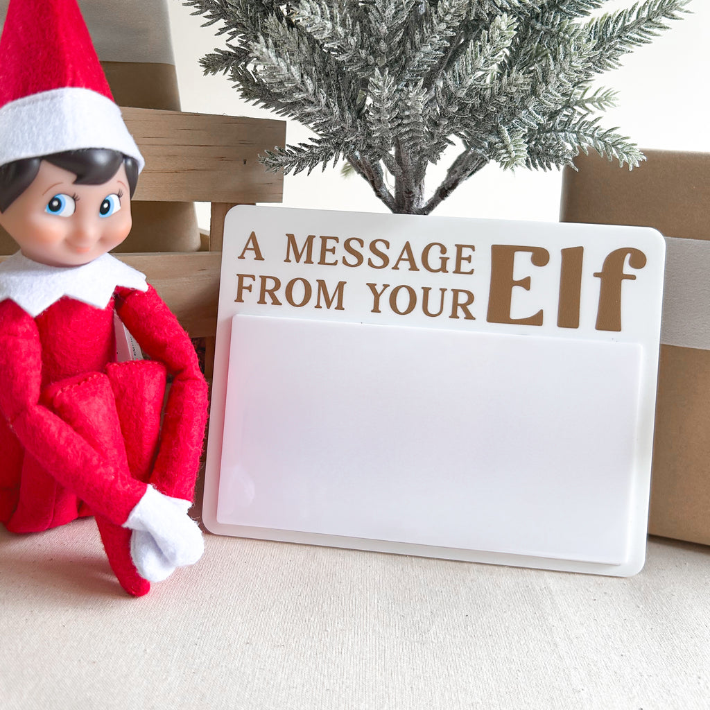 Elf Message Board - Luxe White