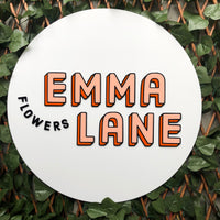 Custom 3d acrylic round business logo sign