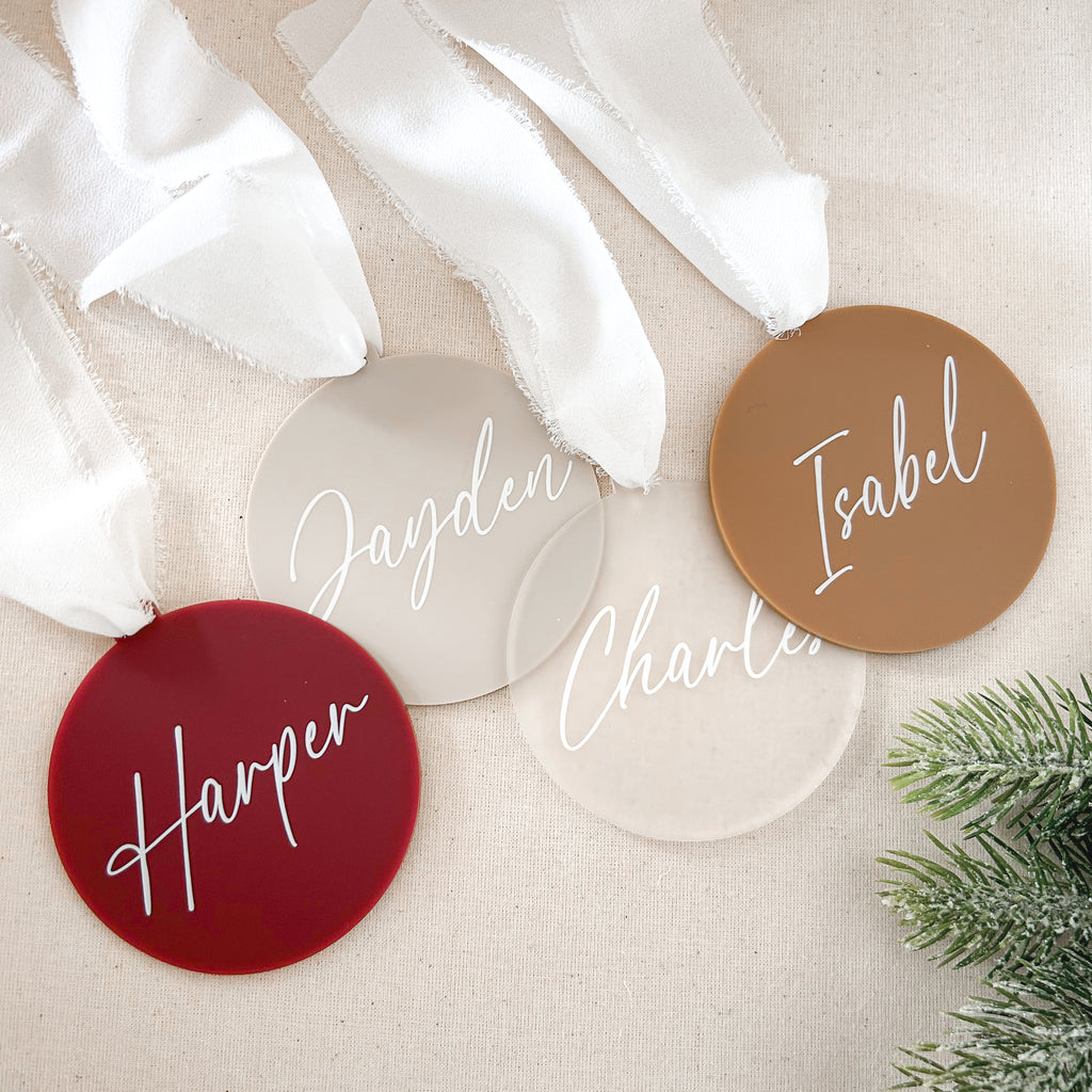 Personalised Name Xmas Ornaments