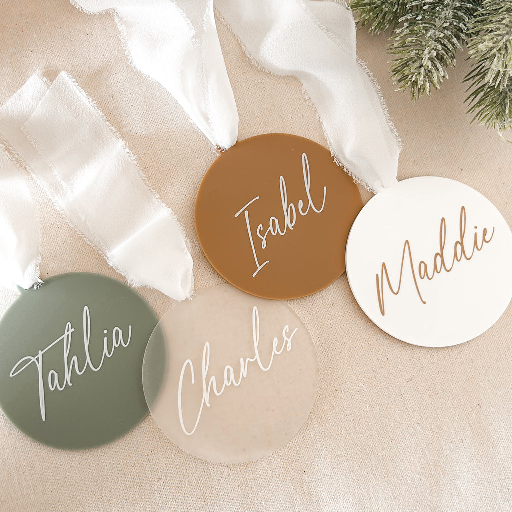Personalised Acrylic Xmas Ornaments