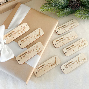 Set of 8 Mindful XMAS Gift Tags - Timber