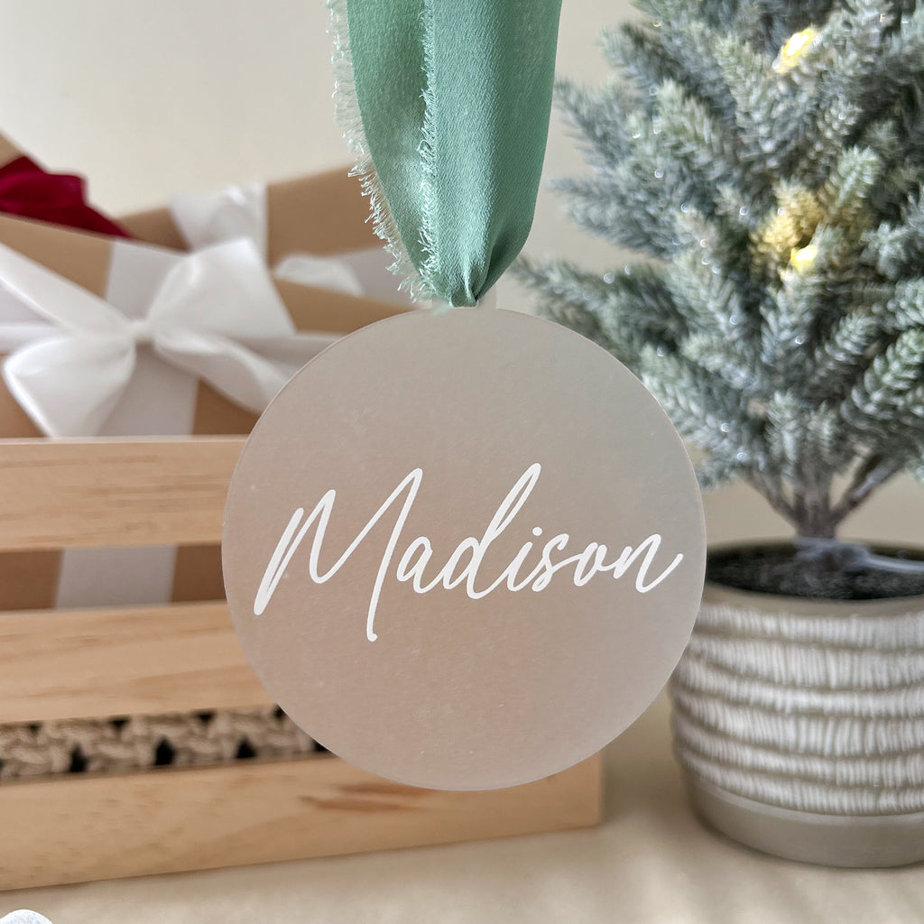 Personalised Name Xmas Ornaments