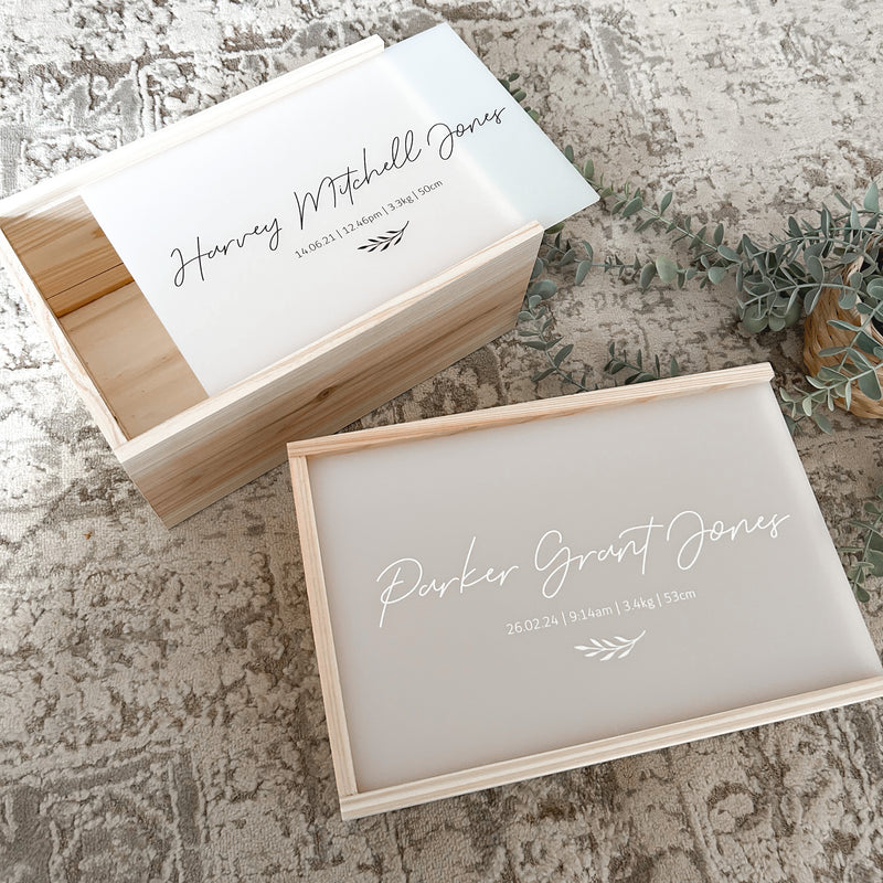 KEEPSAKE Box - New Baby Birth Details