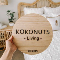 Custom 3d acrylic round business logo sign