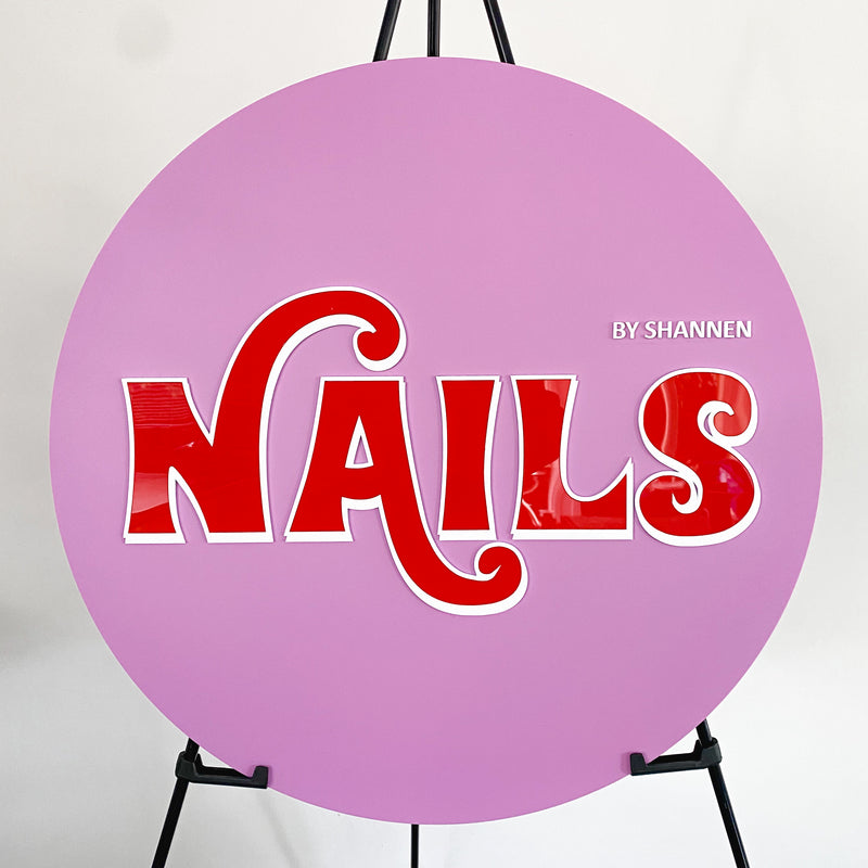 3D Business Logo Sign - Round