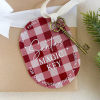 Santas Magic Key - Gingham