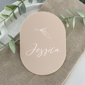 Double arch acrylic placecard table decor wedding favour personalised