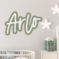double layer acrylic 3d wall name