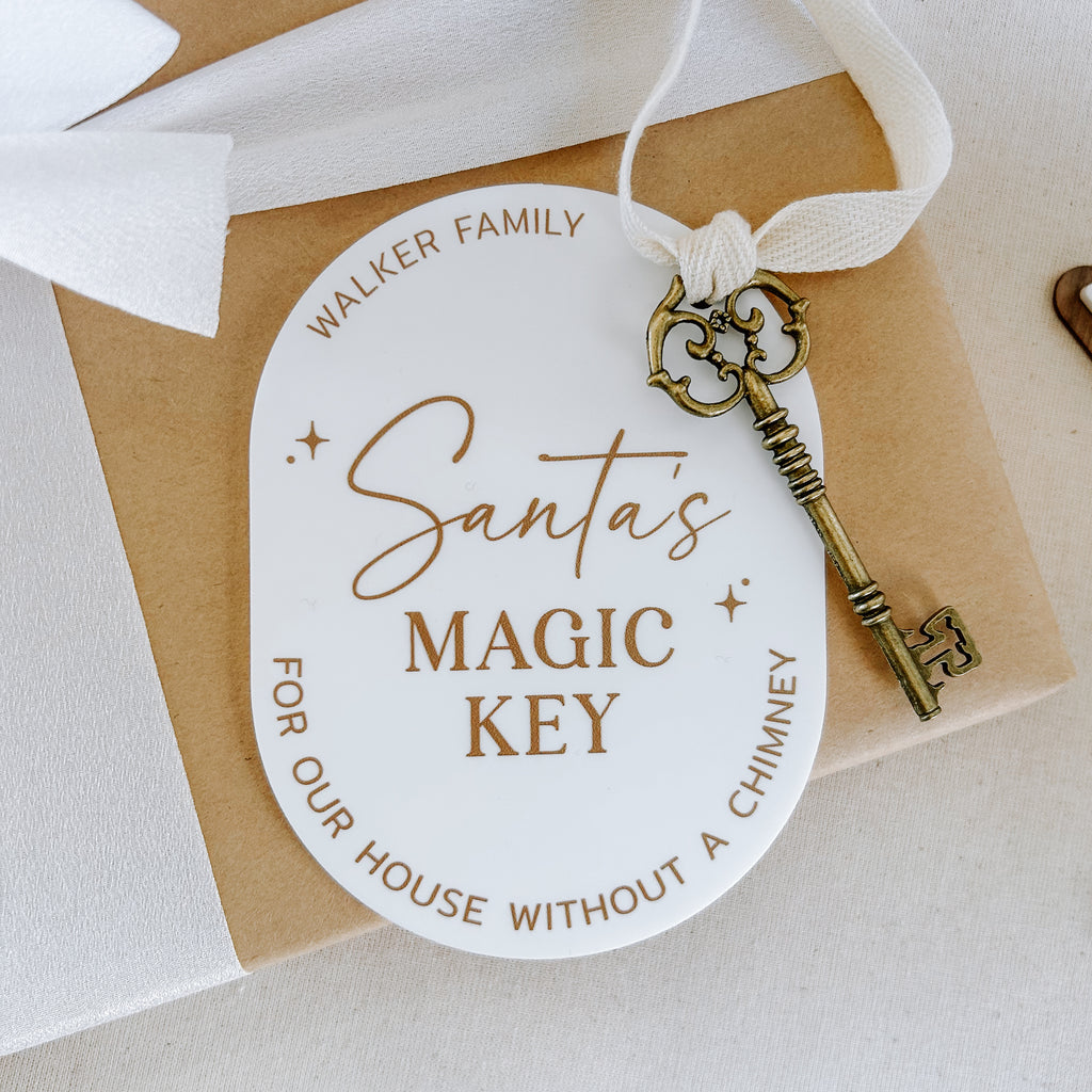 Santas Magic Key - White Luxe