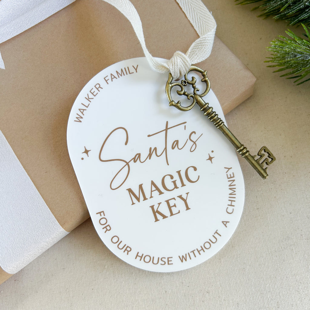 Santas Magic Key - White Luxe