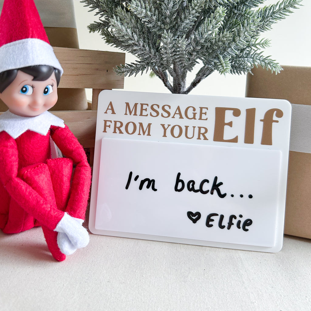 Elf Message Board - Luxe White