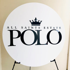 Custom 3d acrylic round business logo sign