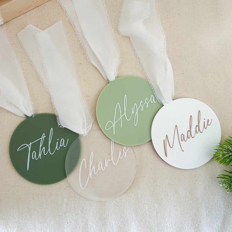 Personalised Name Xmas Ornaments