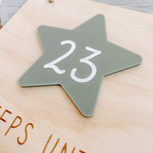 Wooden acrylic countdown calender