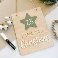 Wooden acrylic countdown calender