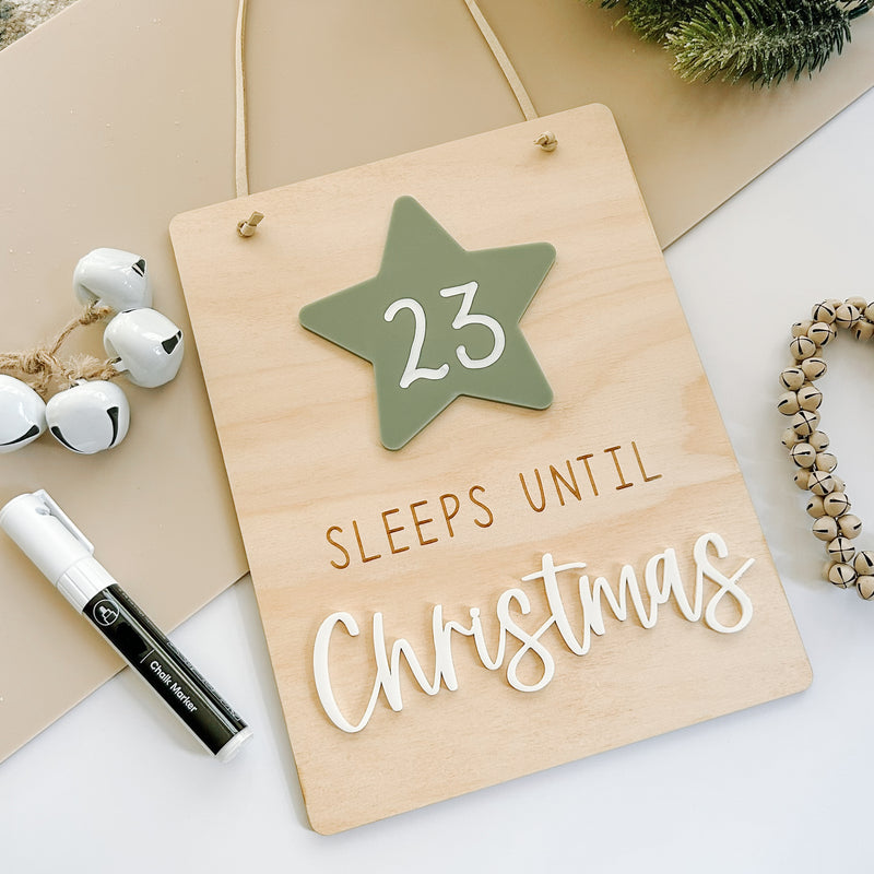 Wooden acrylic countdown calender