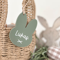 Personalised Easter Bunny Acrylic Wooden Gift  tags