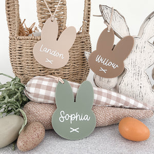 Personalised Easter Bunny Acrylic Wooden Gift  tags
