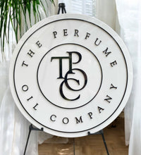 Custom 3d acrylic round business logo sign