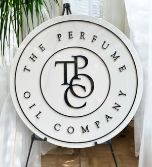 Custom 3d acrylic round business logo sign