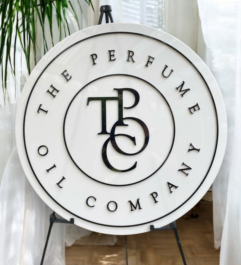 Custom 3d acrylic round business logo sign
