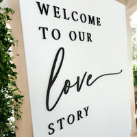 A1 Wedding Sign - LOVE STORY