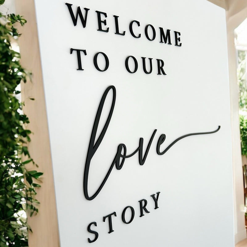 A1 Wedding Sign - LOVE STORY