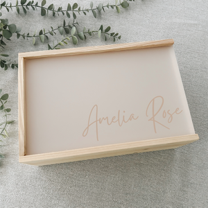 KEEPSAKE Box - Name in Beige