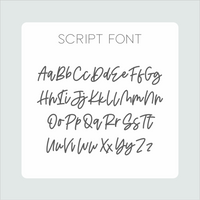Double Layer Name Plaque - Script Font