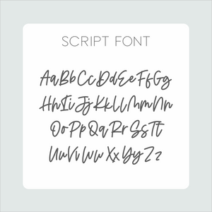 Double Layer Name Plaque - Script Font