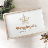 Personalised wooden christmas eve box