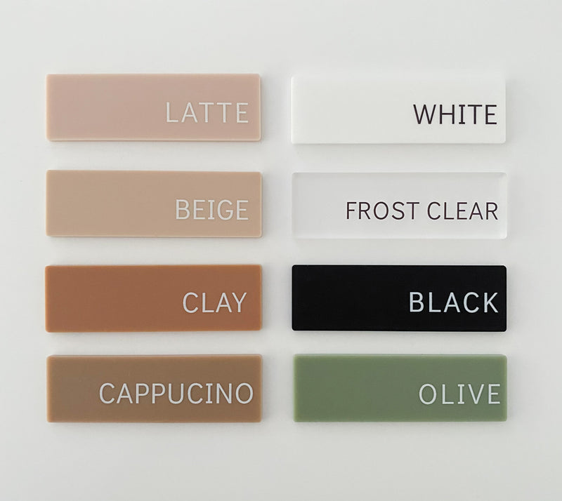 Slim Acrylic Luggage Tags ( Min Order x 25 )