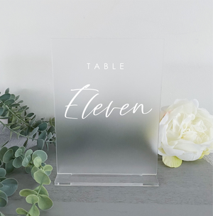 Rectangle acrylic table number modern beige pink green olive sage boho classic wedding style table decorations