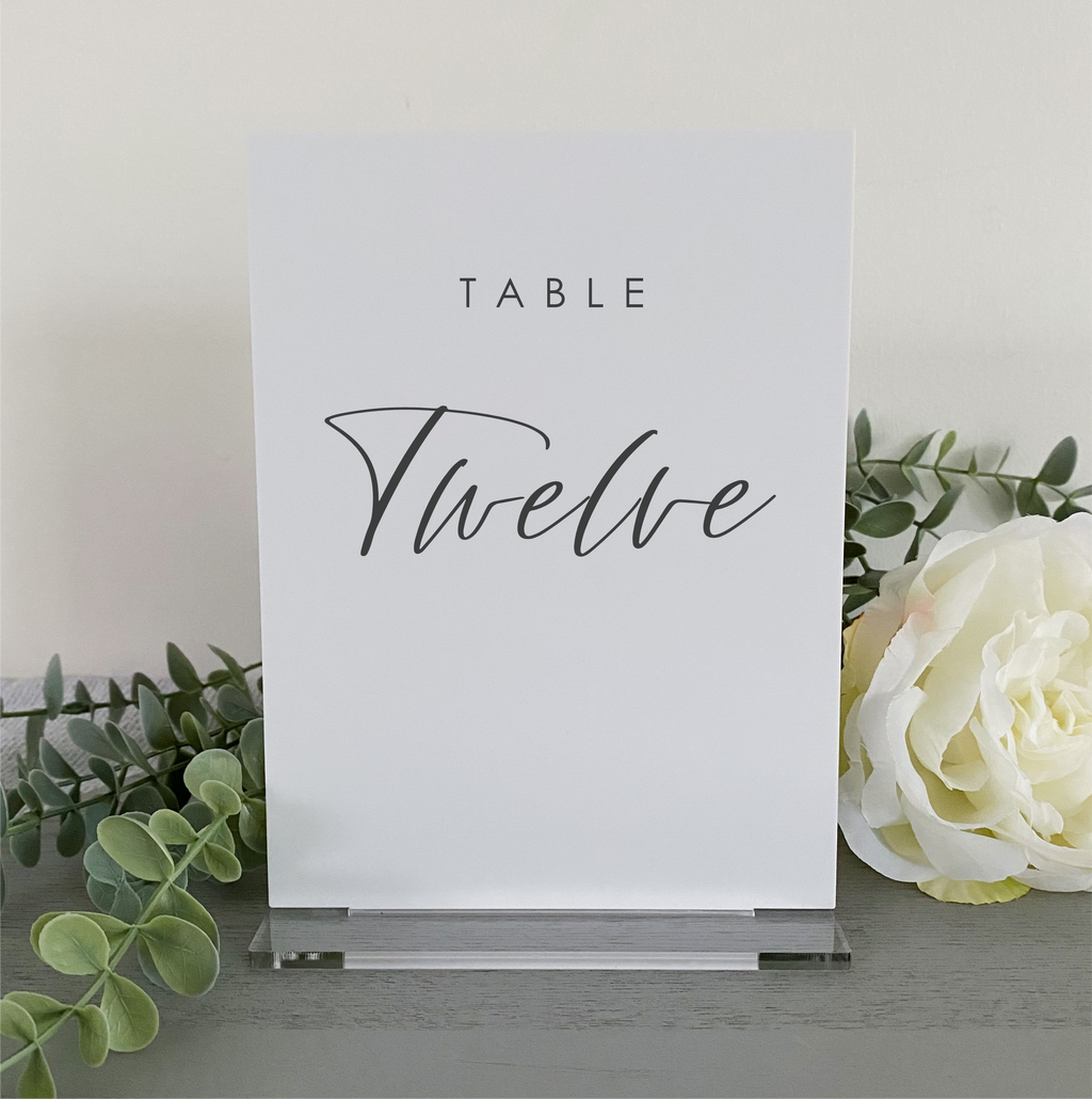 Rectanlge acrylic table number modern beige pink green olive sage boho classic wedding style table decorations